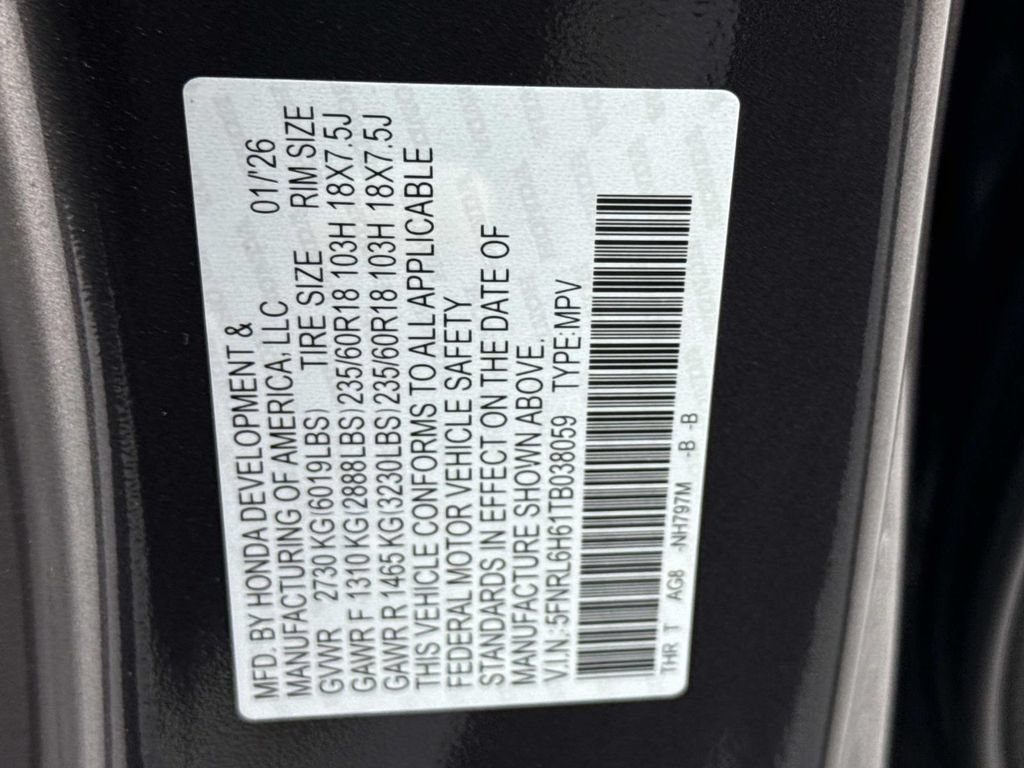 Certified 2026 Honda Odyssey EX-L image 32