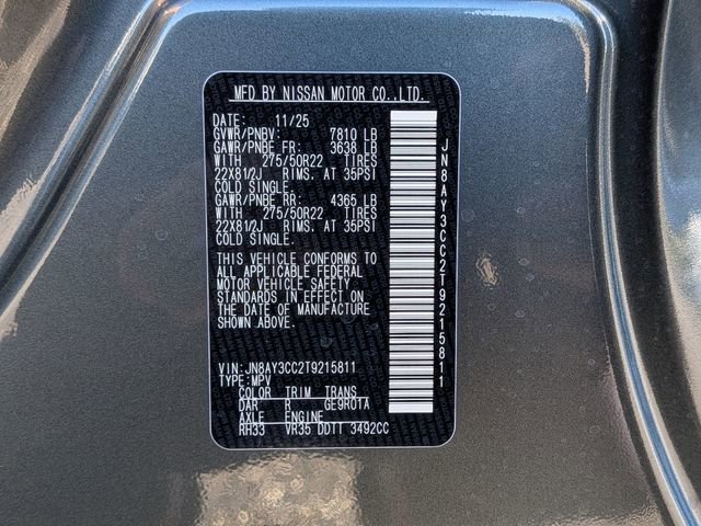 New 2026 Nissan Armada Platinum Reserve image 36