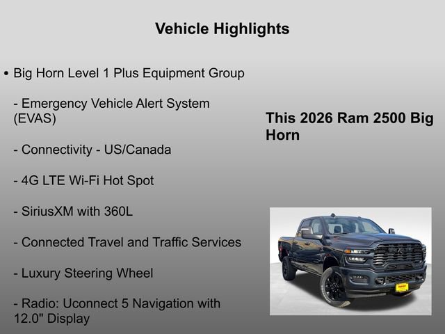 New 2026 RAM 2500 Big Horn image 28