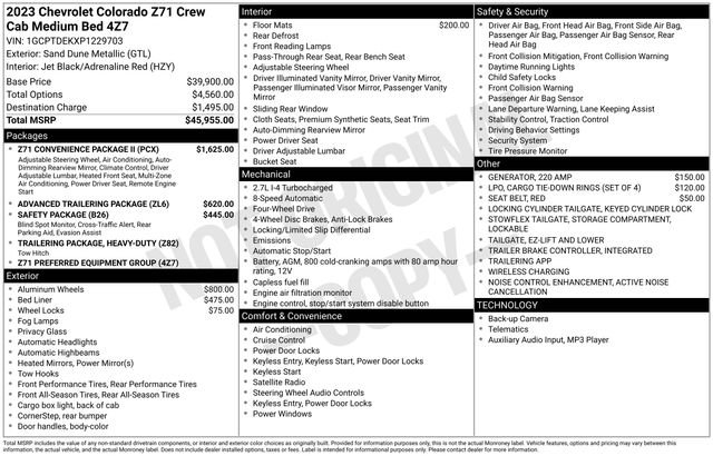 Used 2023 Chevrolet Colorado Z71 w/ Z71 Convenience Package 2 image 3