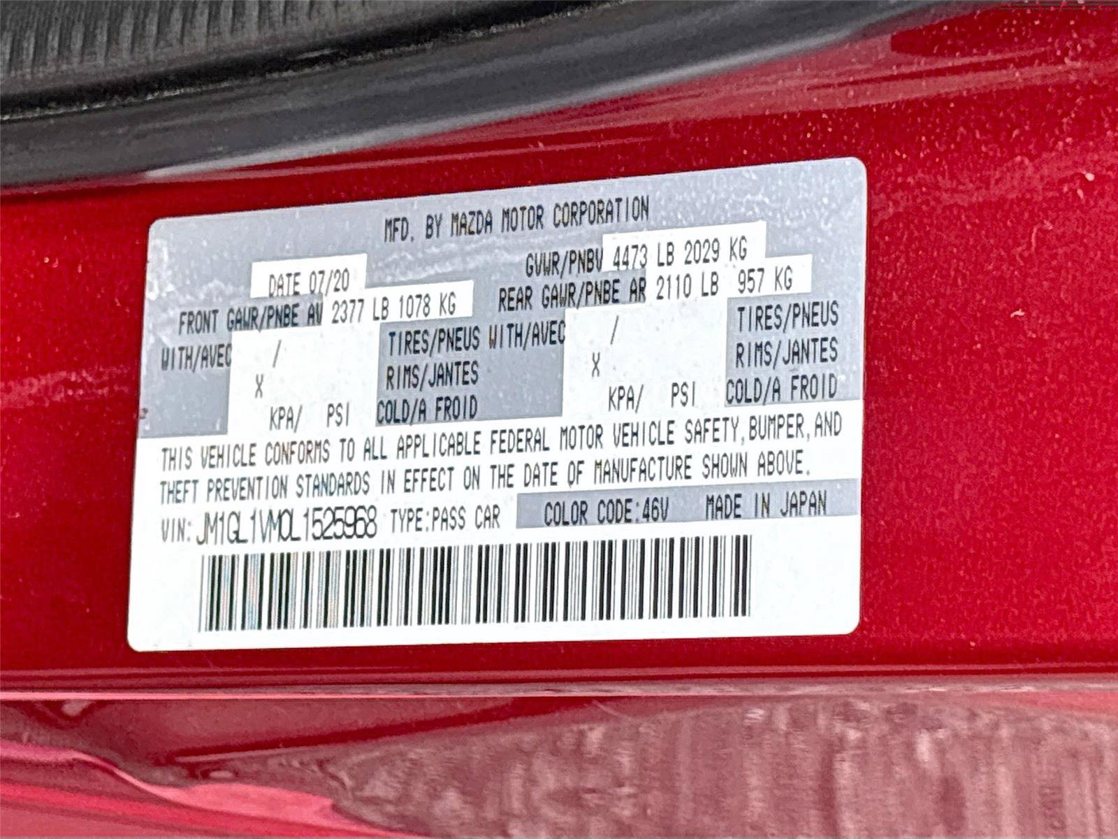 Used 2020 MAZDA MAZDA6 Touring FWD image 32