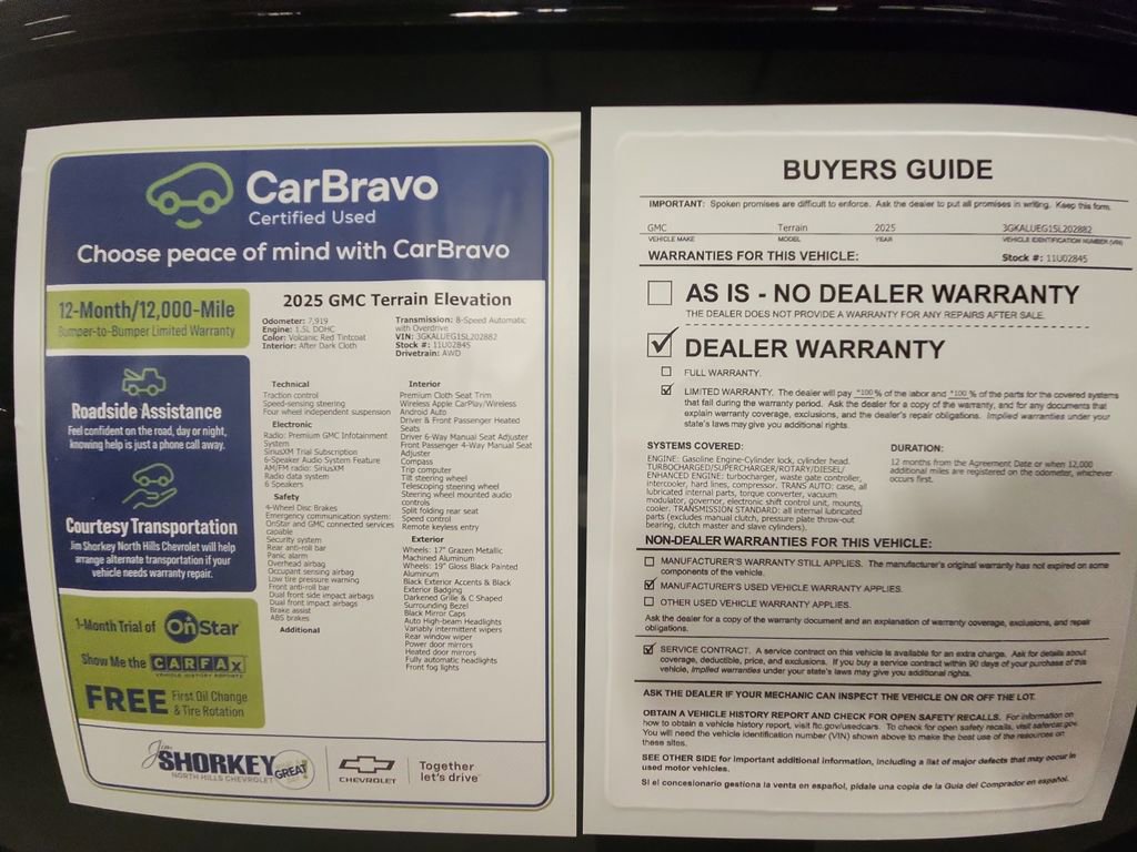 Used 2025 GMC Terrain Elevation w/ Black Edition AWD/4WD image 31