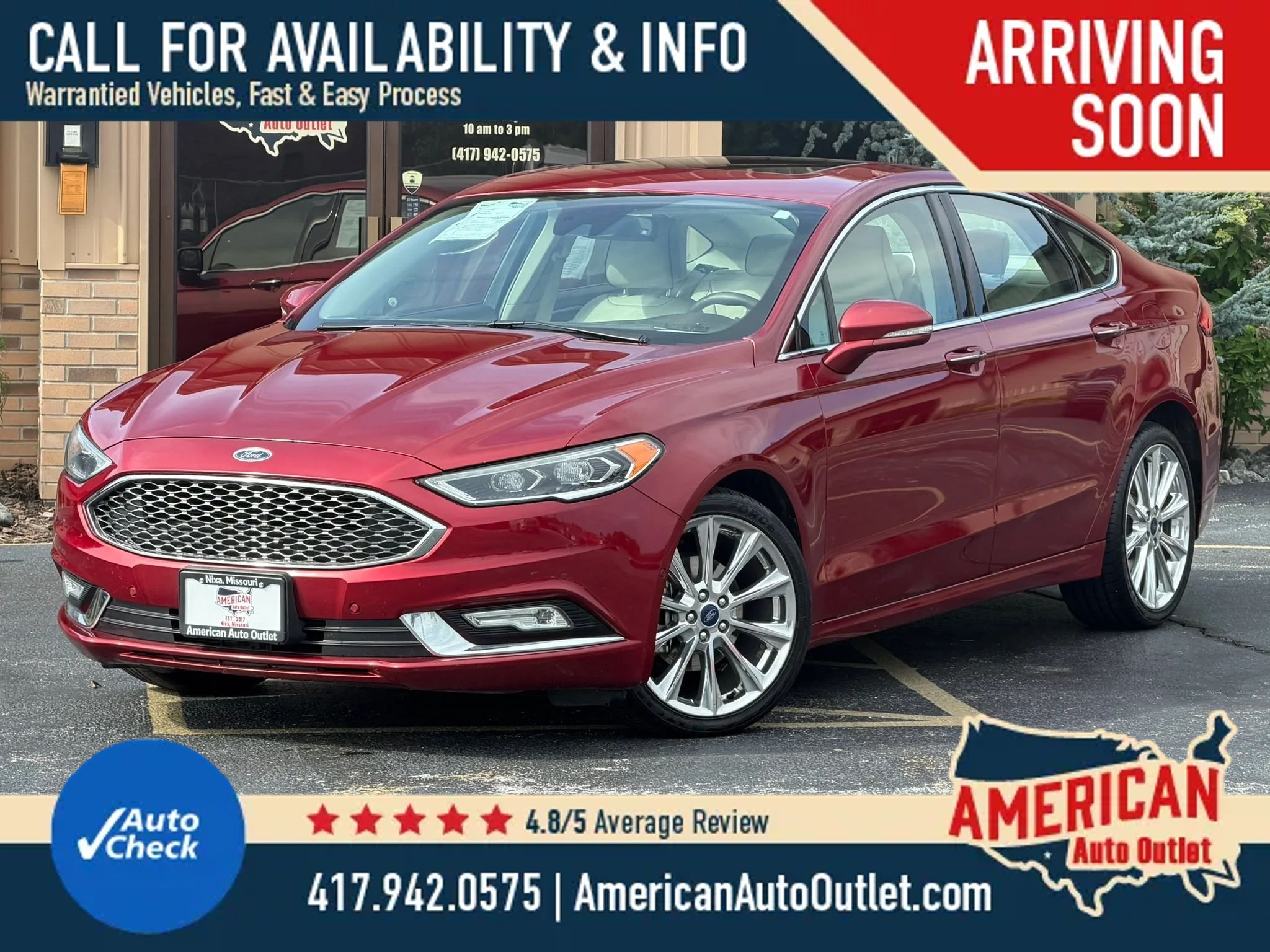 Used 2017 Ford Fusion Platinum FWD image 1