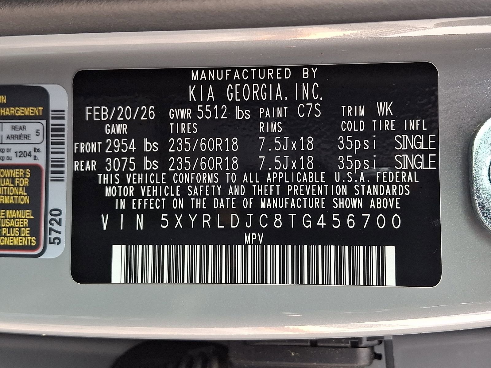 New 2026 Kia Sorento S AWD/4WD image 21