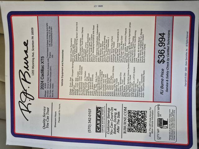 Certified 2024 Cadillac XT5 Premium Luxury AWD/4WD image 27