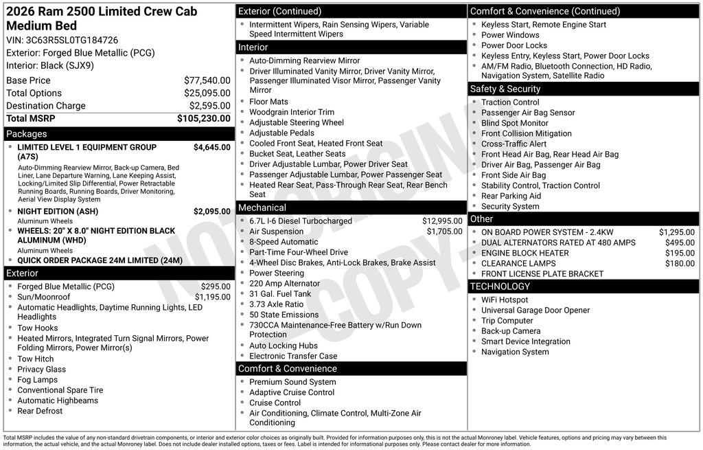 New 2026 RAM 2500 Limited image 6