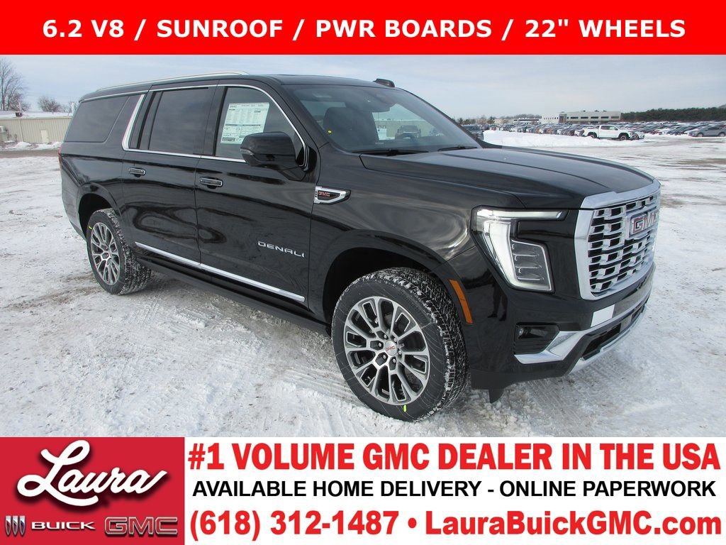 New 2026 GMC Yukon XL Denali w/ Sun & Power Step Package