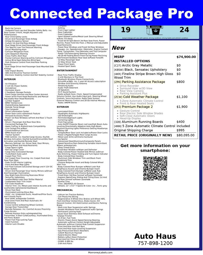 Used 2021 BMW X7 xDrive40i w/ Premium Package 2 image 4