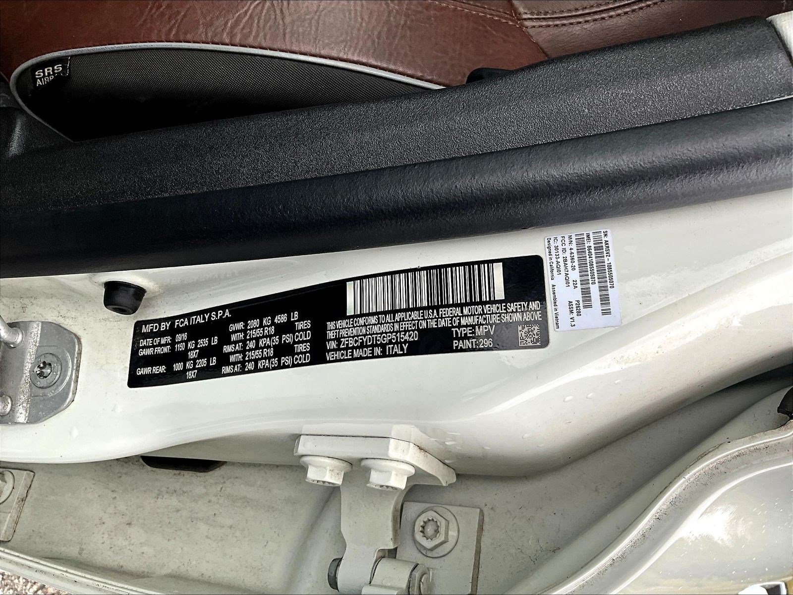Used 2016 FIAT 500X Lounge AWD/4WD image 21