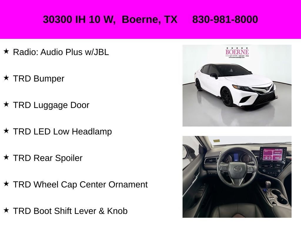Used 2023 Toyota Camry TRD w/ TRD Package w/JBL Audio FWD image 22