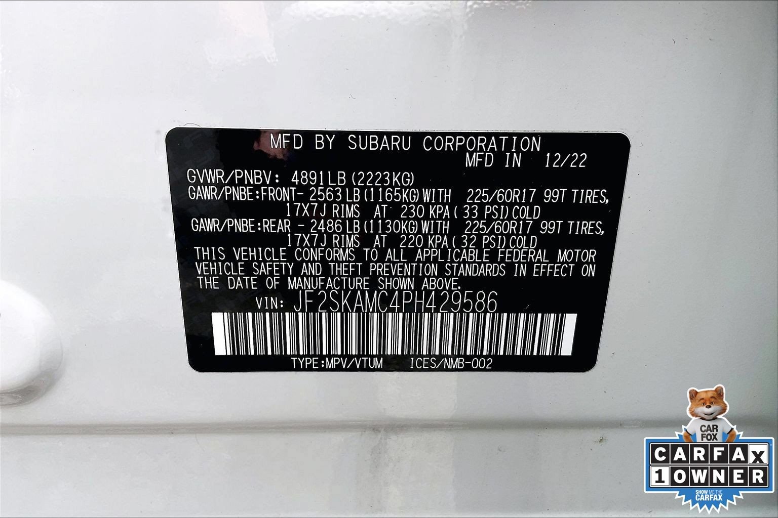 Certified 2023 Subaru Forester Wilderness AWD/4WD image 33