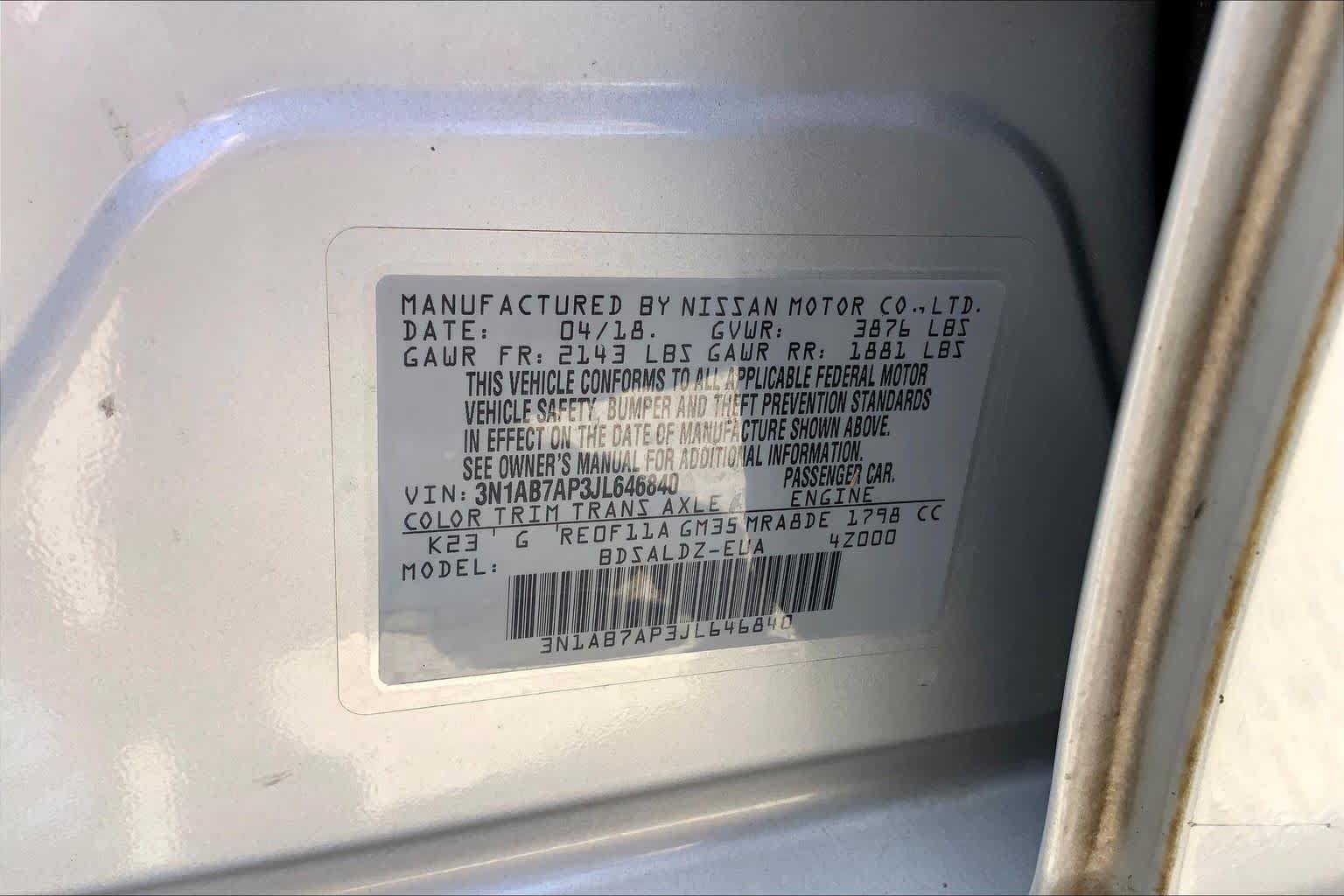 Used 2018 Nissan Sentra SV FWD image 32