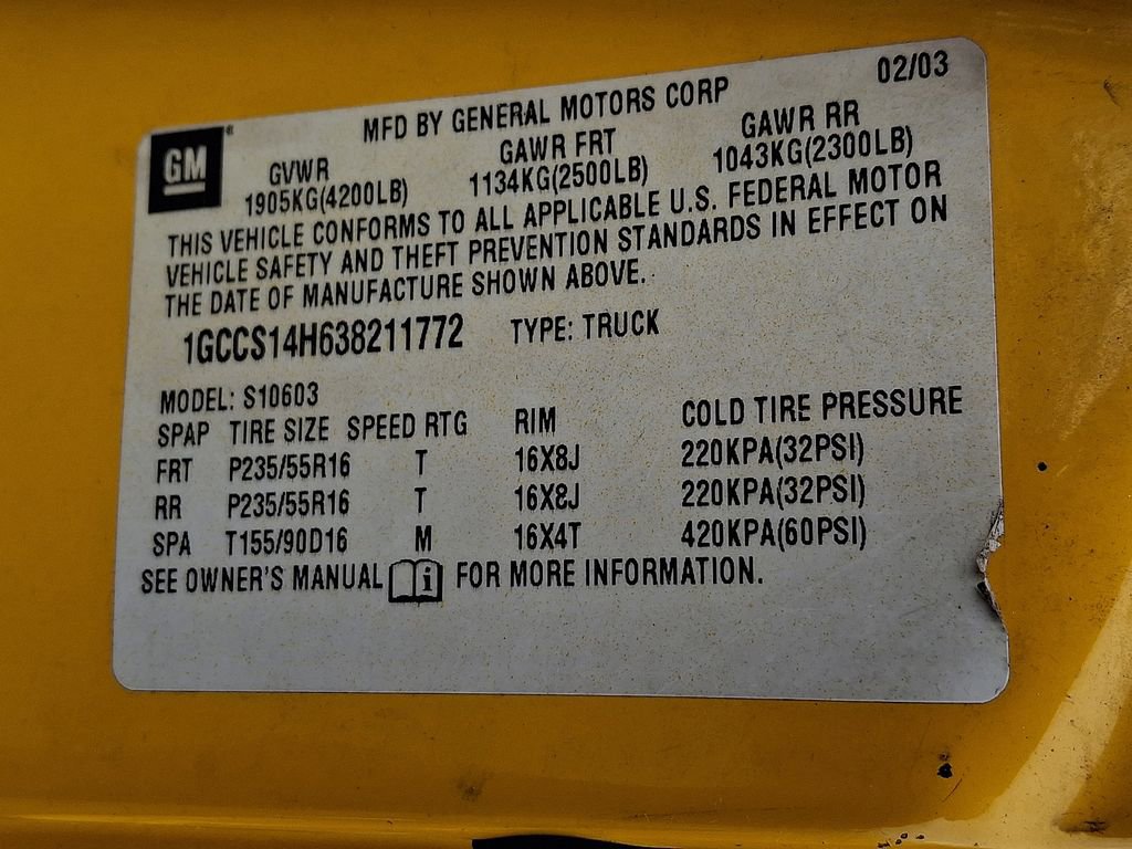 Used 2003 Chevrolet S10 Pickup LS w/ LS Preferred Equipment Group image 20