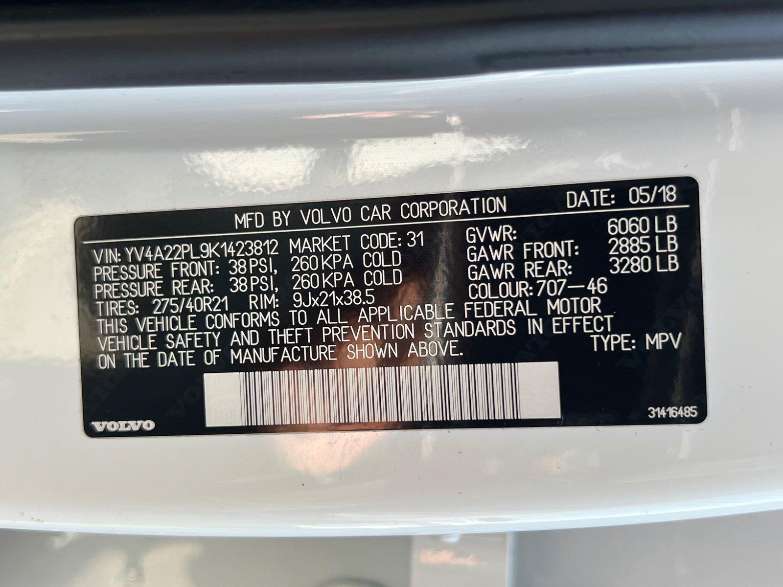 Used 2019 Volvo XC90 T6 Inscription w/ Advanced Package AWD/4WD image 34
