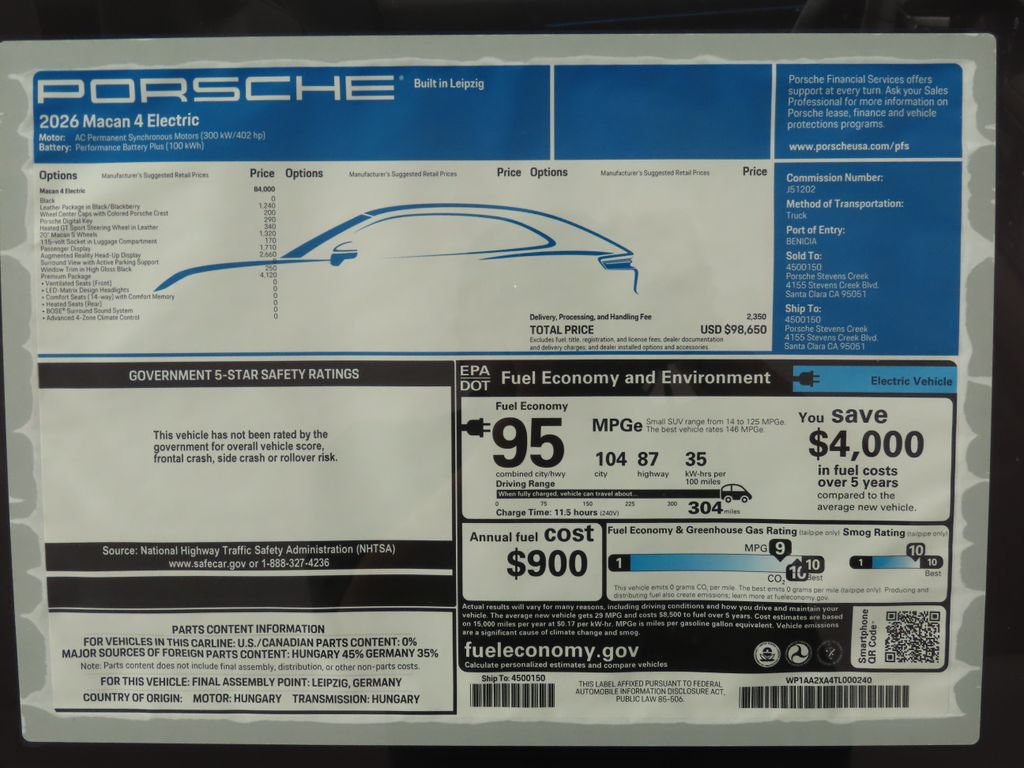 New 2026 Porsche Macan 4 Electric AWD/4WD image 15