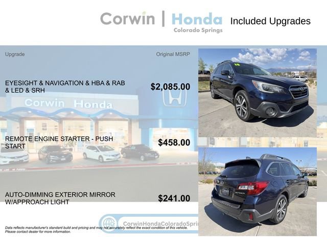 Used 2018 Subaru Outback 2.5i Limited AWD/4WD image 4