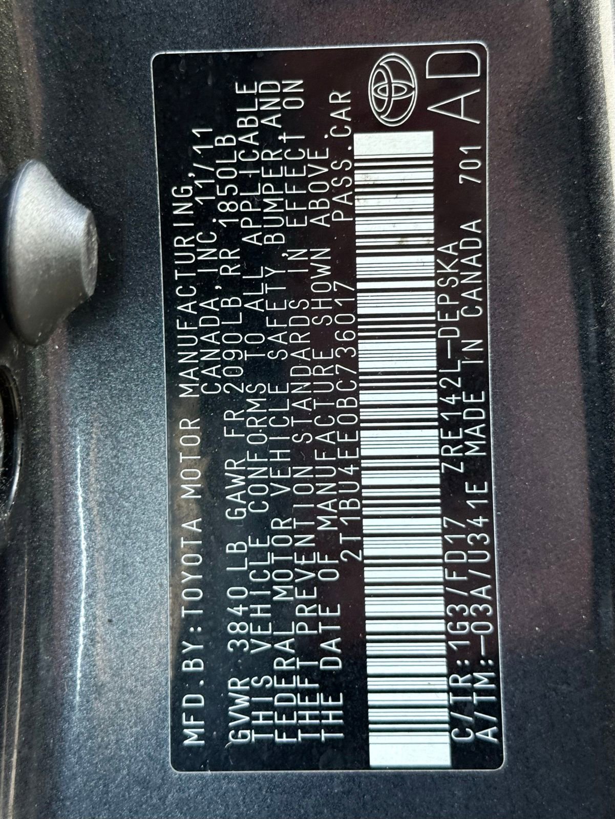 Used 2011 Toyota Corolla S FWD image 40
