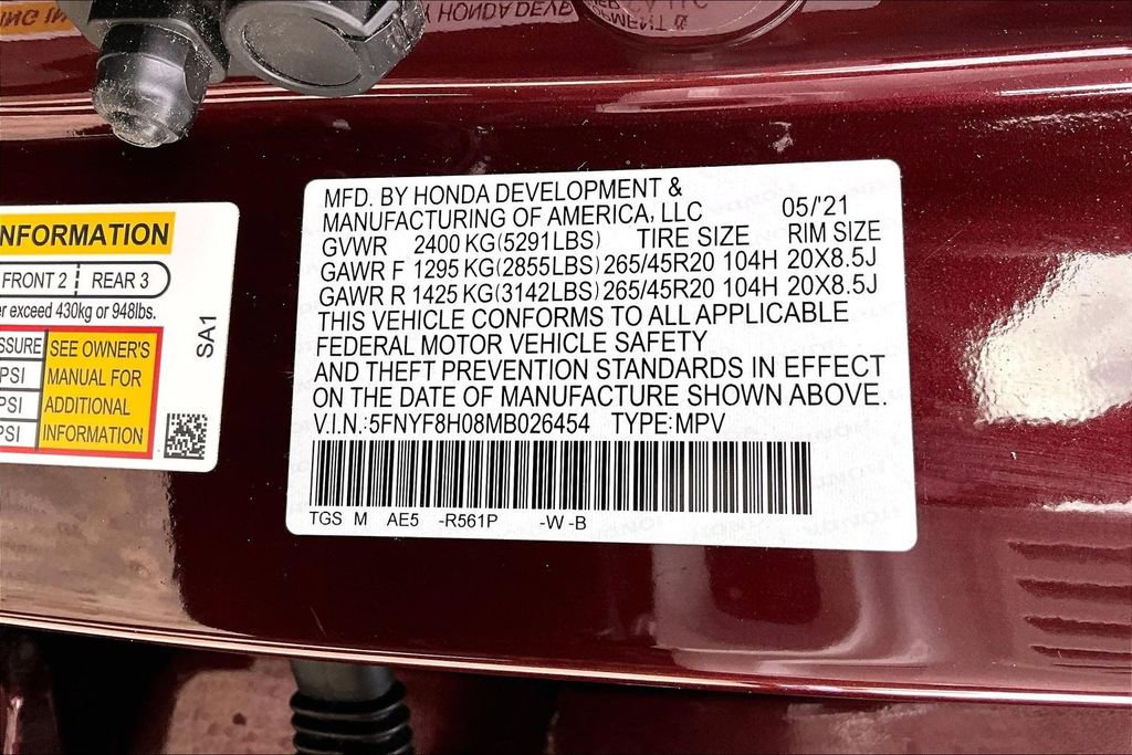 Certified 2021 Honda Passport Elite image 19