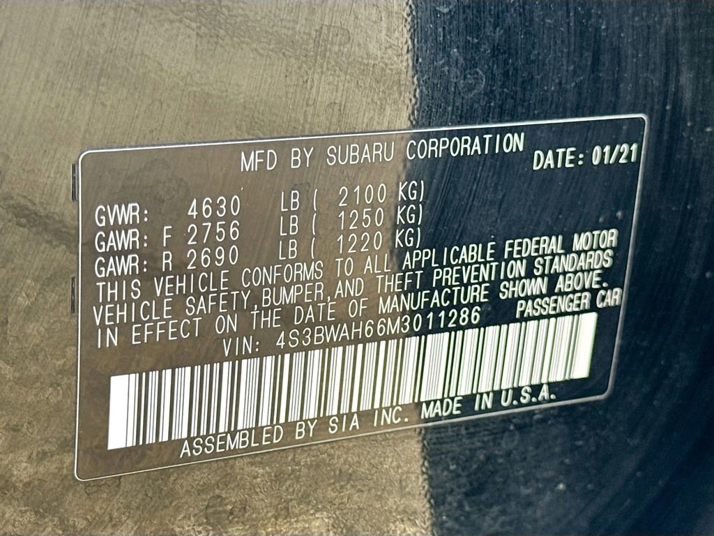 Used 2021 Subaru Legacy 2.5i Sport image 41