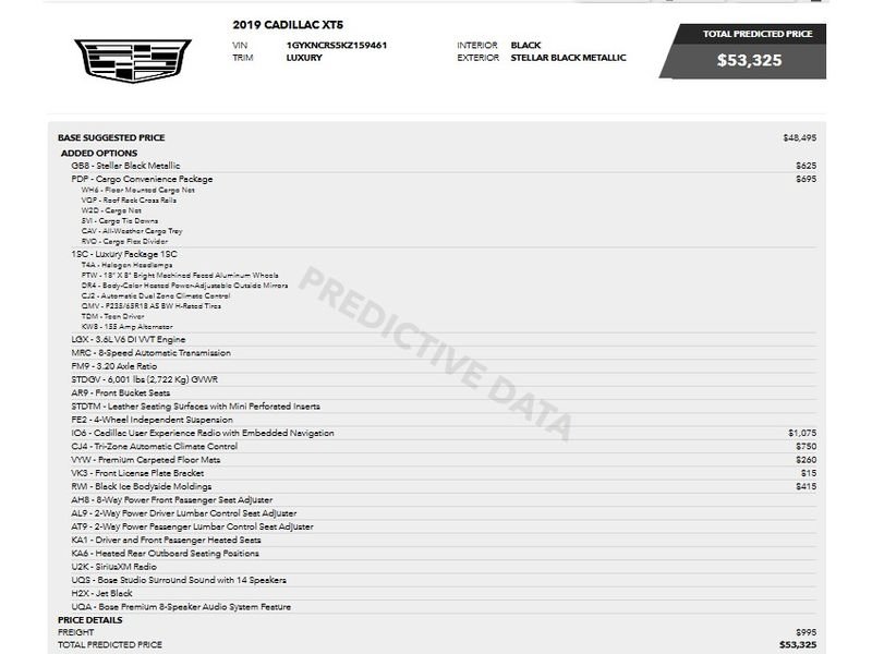 Used 2019 Cadillac XT5 Luxury FWD image 7