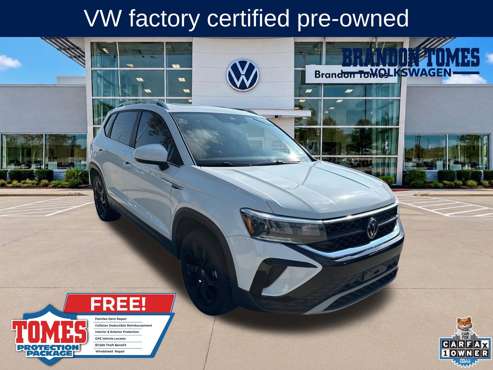 Used 2023 Volkswagen Taos SE w/ Panoramic Sunroof Package FWD image 1