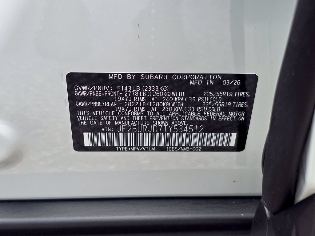 New 2026 Subaru Outback Touring XT AWD/4WD image 32