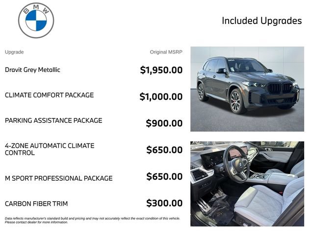 Used 2024 BMW X5 M60i w/ Climate Comfort Package AWD/4WD image 4