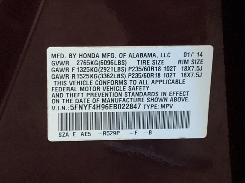 Used 2014 Honda Pilot 4WD Touring w/ RES image 25