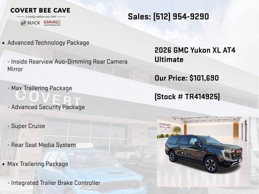 New 2026 GMC Yukon XL AT4 Ultimate AWD/4WD image 31