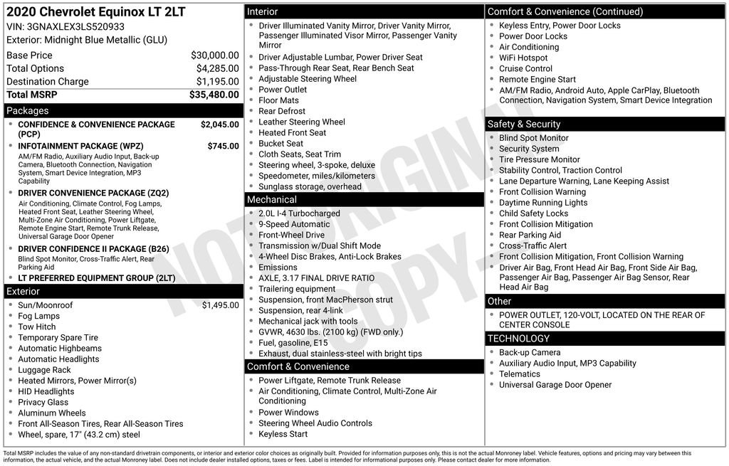 Used 2020 Chevrolet Equinox LT image 27