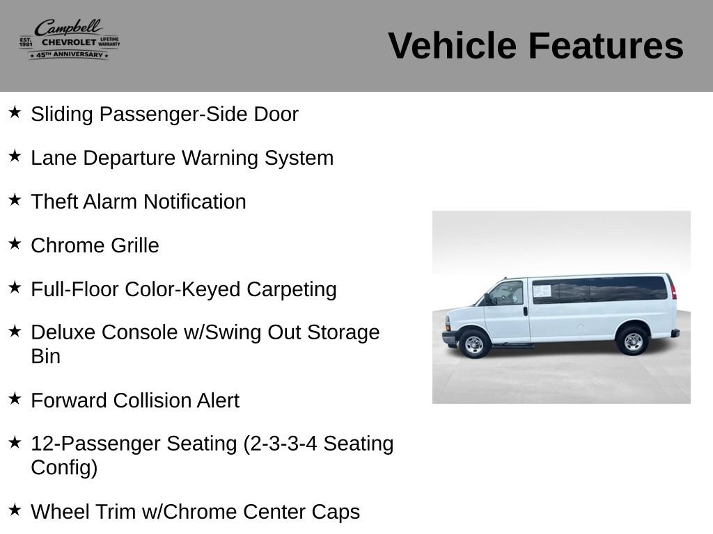 Used 2019 Chevrolet Express 3500 LT w/ LT Preferred Equipment Group RWD image 16
