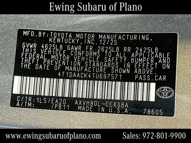 Used 2026 Toyota Camry SE FWD image 33