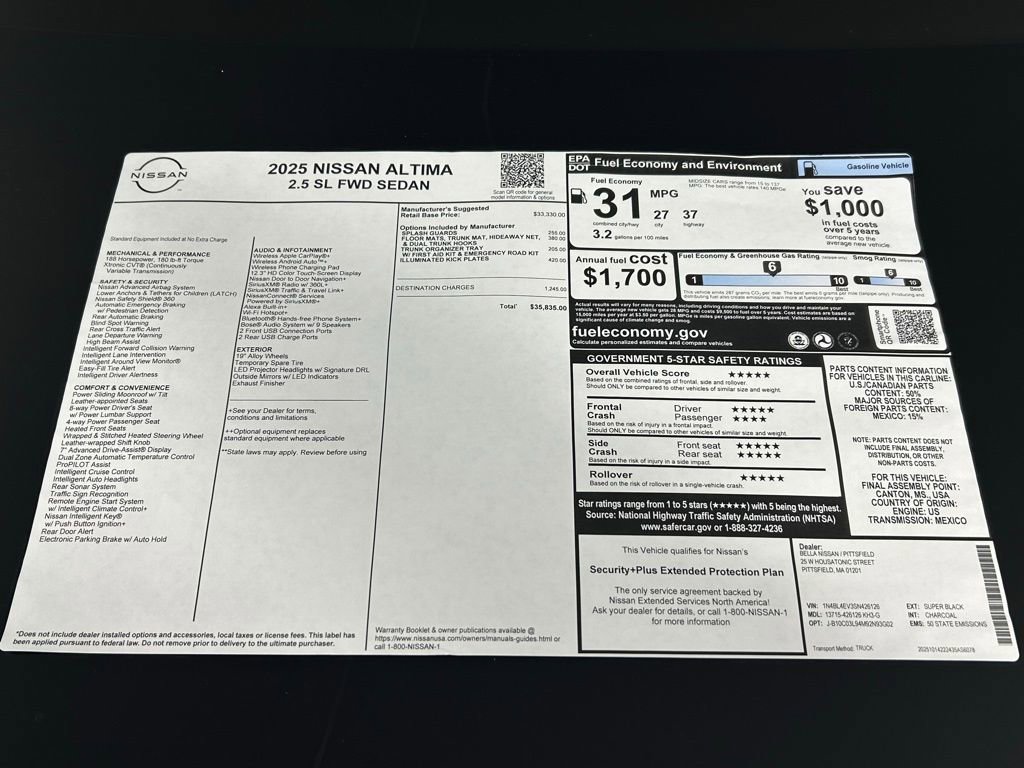 Used 2025 Nissan Altima 2.5 SL FWD image 36