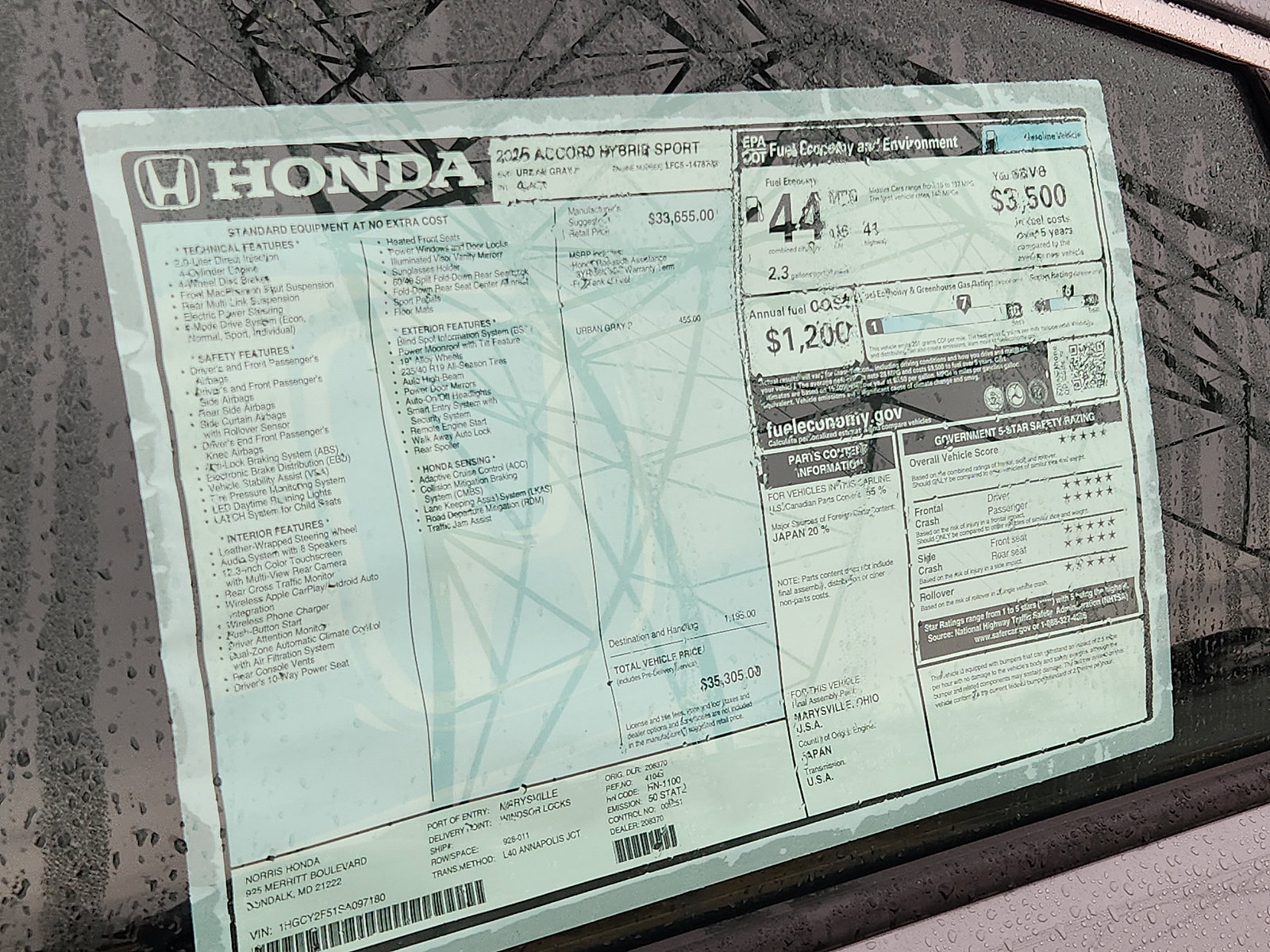 New 2025 Honda Accord Sport image 18