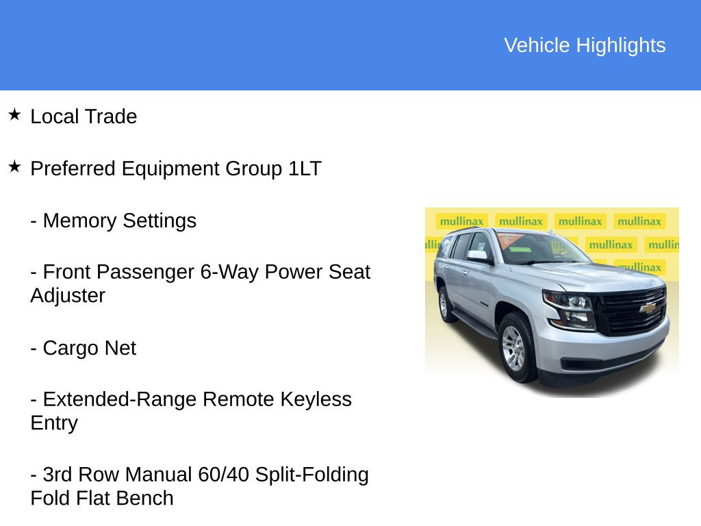 Used 2019 Chevrolet Tahoe LT RWD image 9