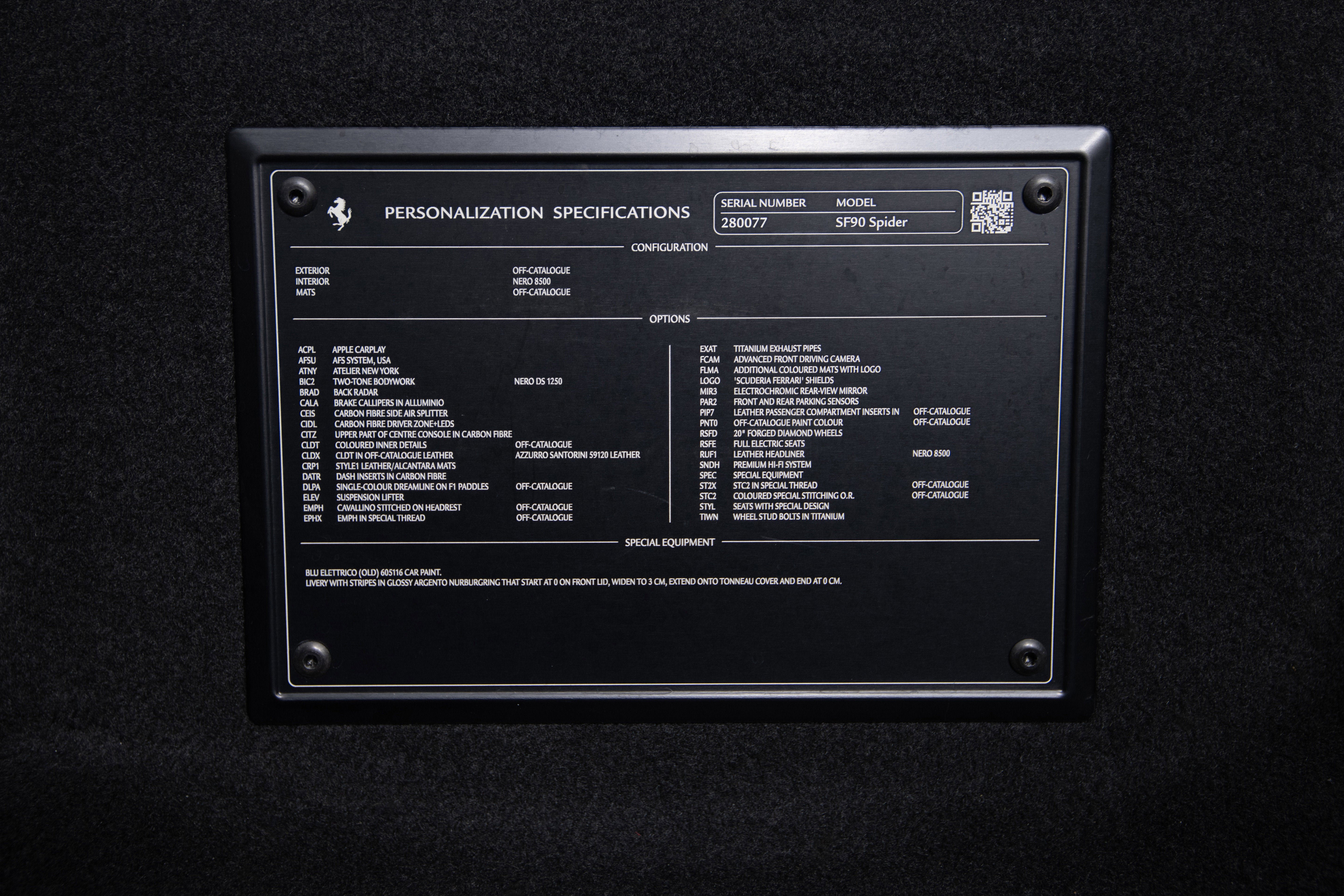 Certified 2022 Ferrari SF90 Spider AWD/4WD image 19