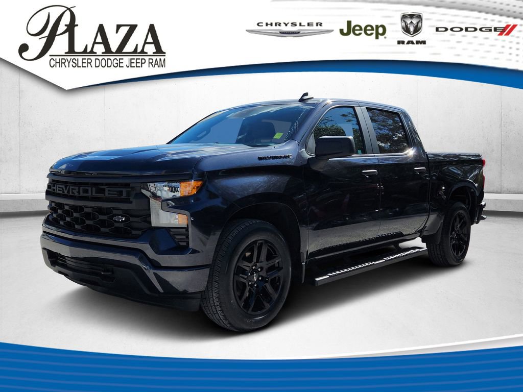 Used 2023 Chevrolet Silverado 1500 Custom w/ LPO, Dark Essentials Package RWD image 1