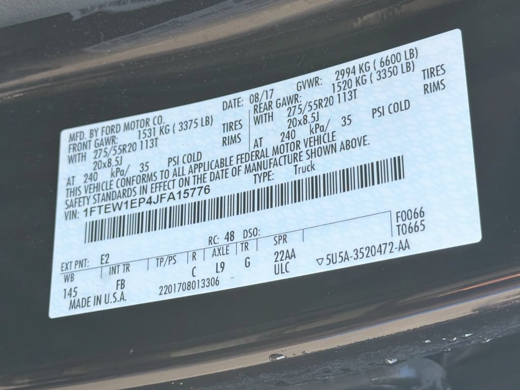 Used 2018 Ford F150 XLT w/ Equipment Group 302A Luxury AWD/4WD image 33