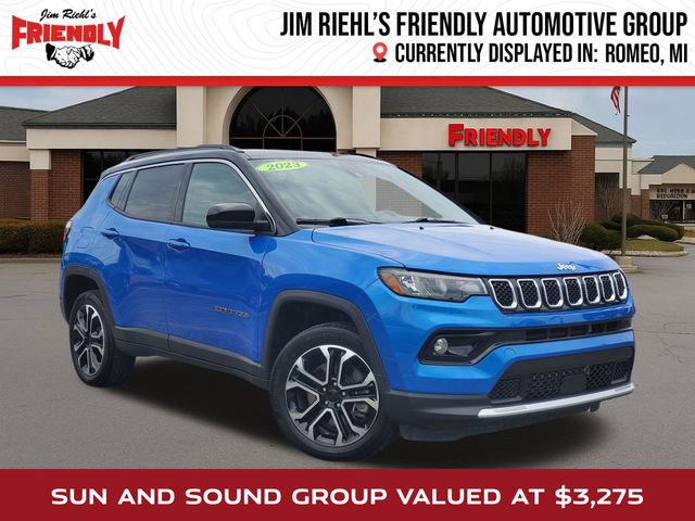Used 2023 Jeep Compass Limited w/ Sun and Sound Group AWD/4WD image 1