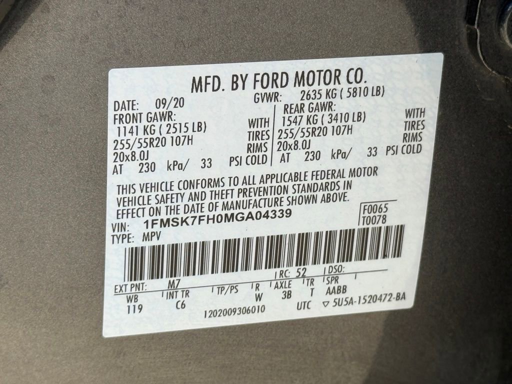 Used 2021 Ford Explorer Limited w/ Equipment Group 301A image 34