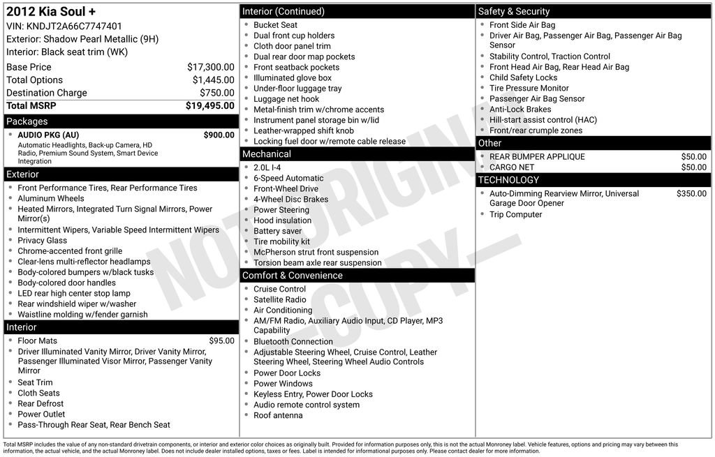 Used 2012 Kia Soul + w/ Audio Pkg FWD image 5