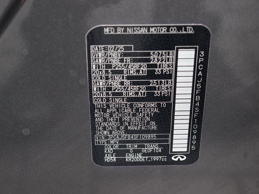 Certified 2025 INFINITI QX50 Sport image 44