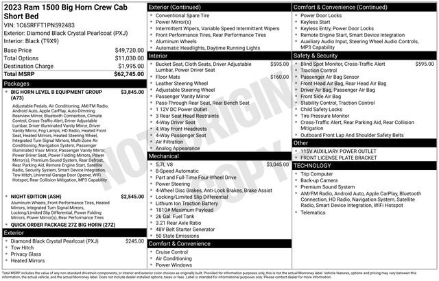 Used 2023 RAM 1500 Big Horn AWD/4WD image 7