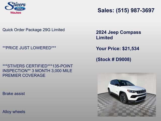 Used 2024 Jeep Compass Limited AWD/4WD image 8
