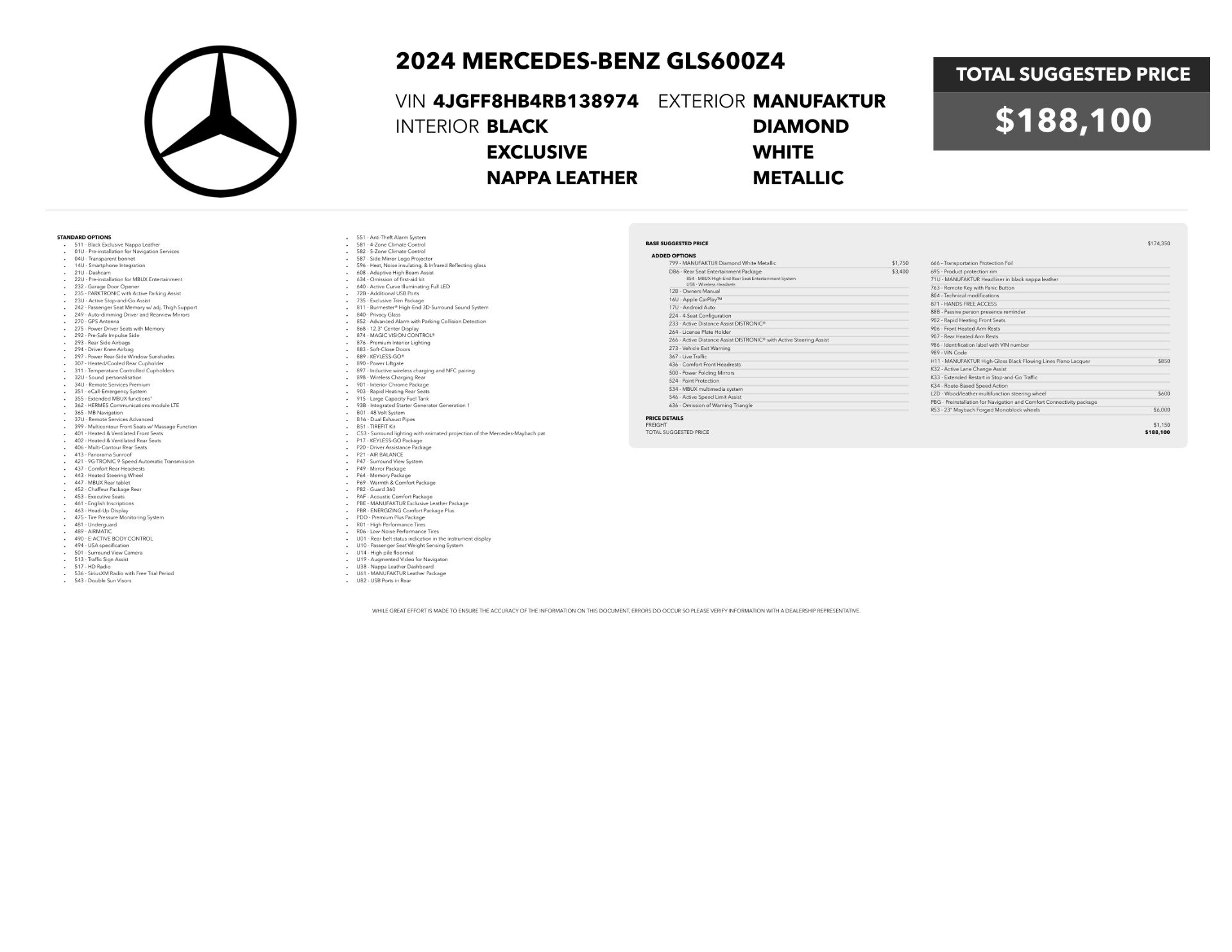 Used 2024 Mercedes-Benz Maybach GLS 600 4MATIC image 5