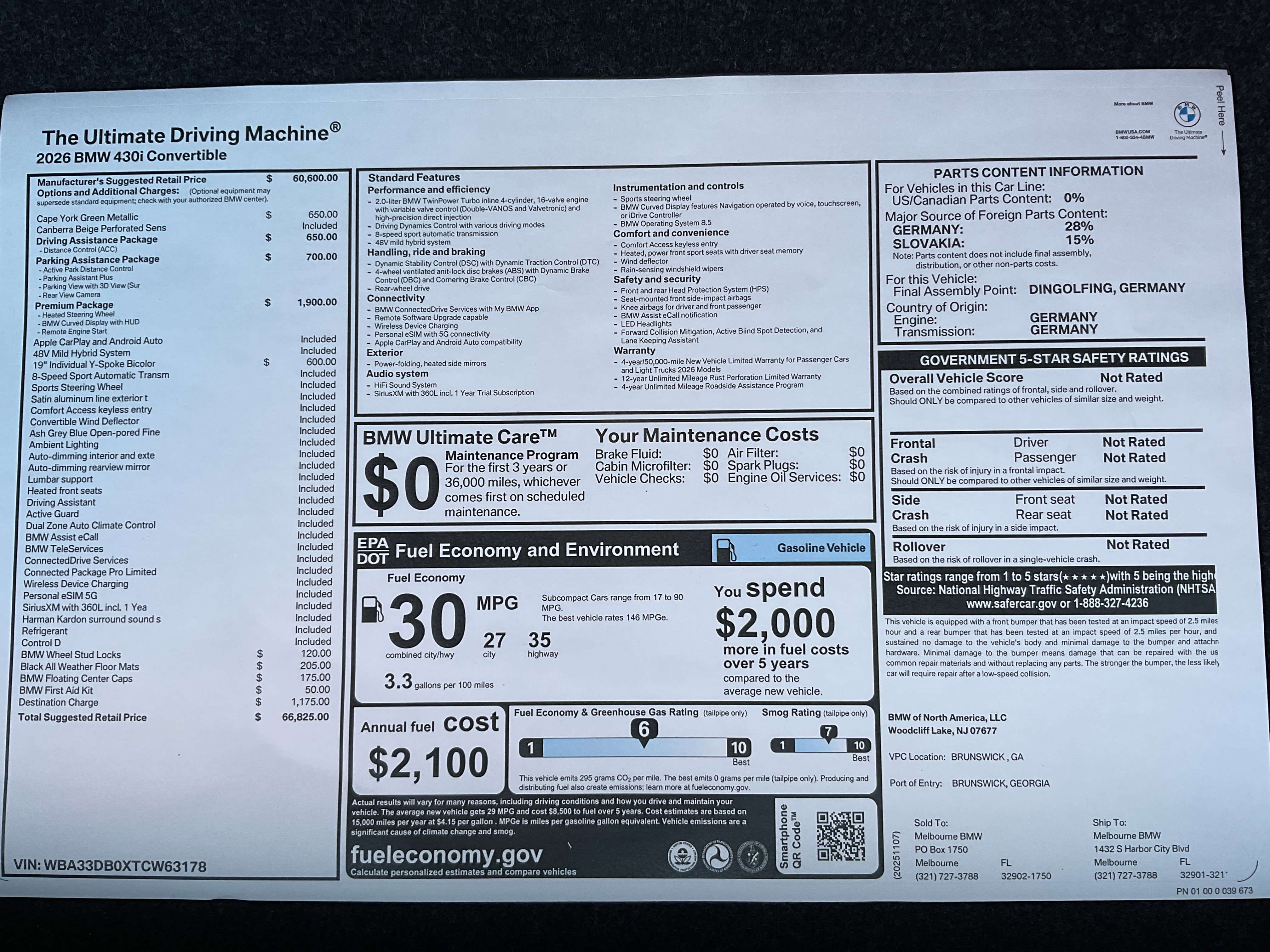 New 2026 BMW 430i Convertible w/ Premium Package image 34