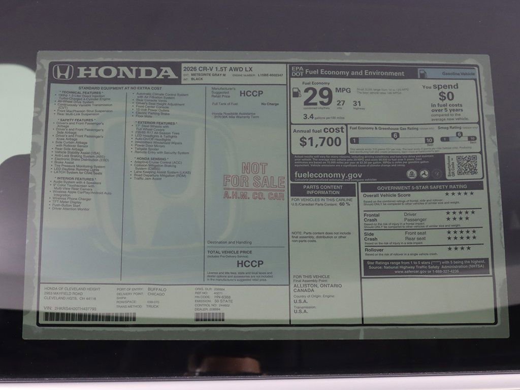 Certified 2026 Honda CR-V LX image 25