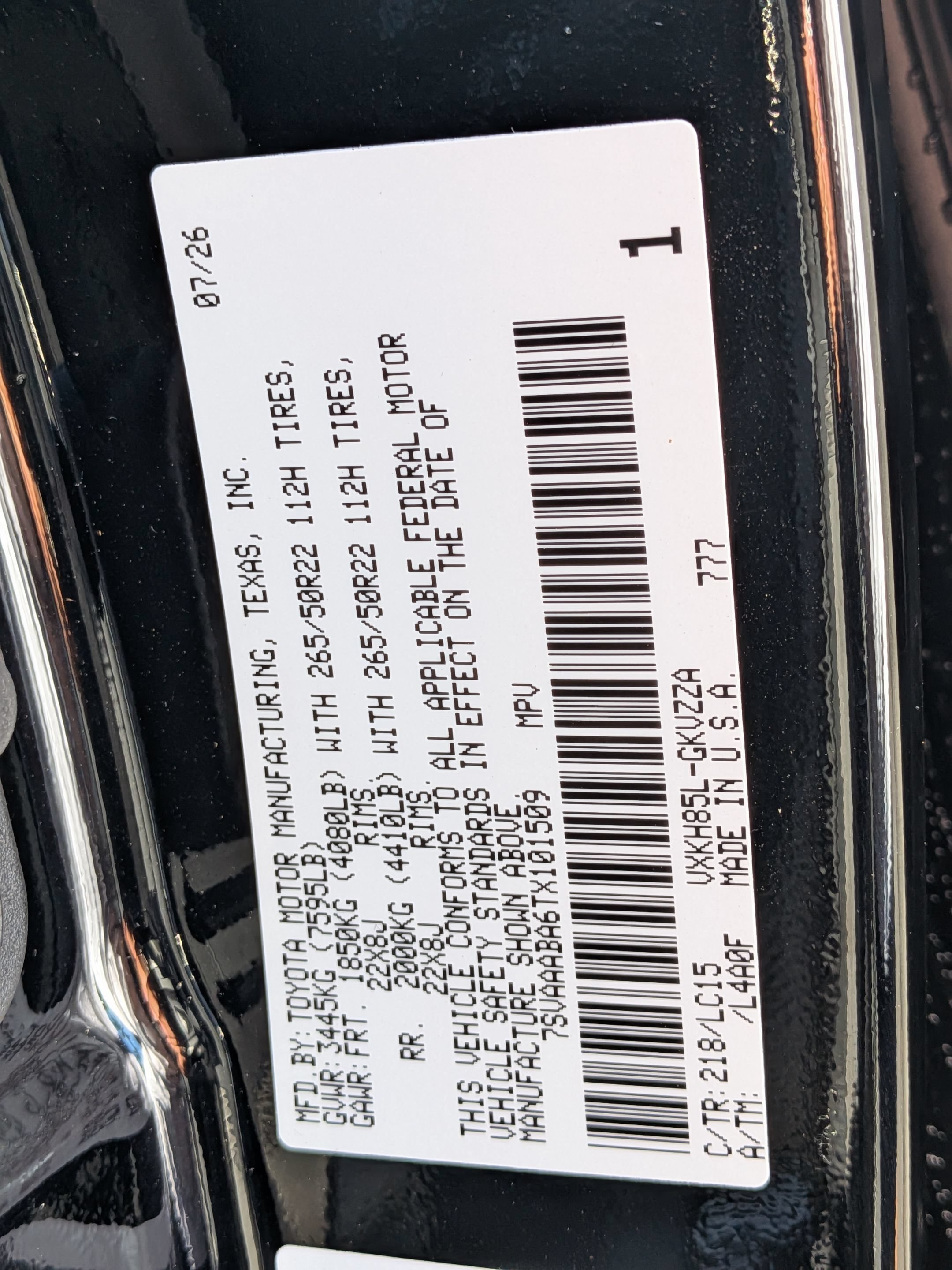 New 2026 Toyota Sequoia Capstone AWD/4WD image 17