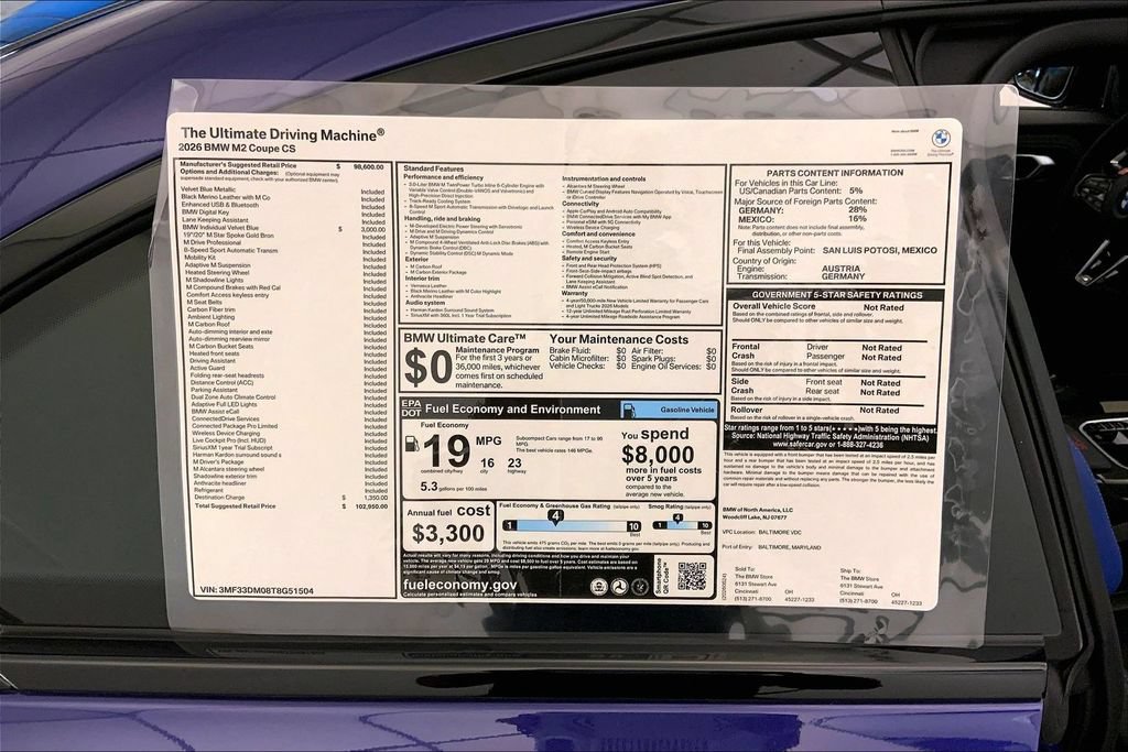 New 2026 BMW M2 CS RWD image 12