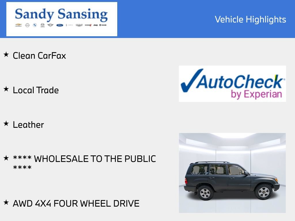 Used 2002 Toyota Land Cruiser AWD/4WD image 7